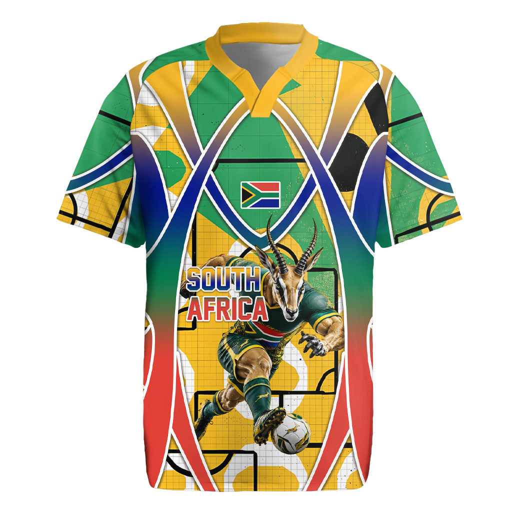 Personalized South Africa Football Springbok Rugby Jersey Bafana Bafana Rainbow Nation Flag Colors