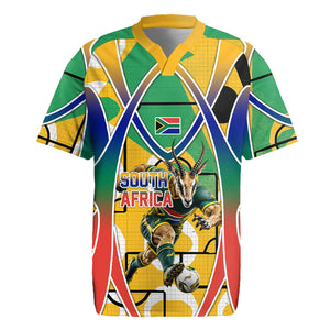 Personalized South Africa Football Springbok Rugby Jersey Bafana Bafana Rainbow Nation Flag Colors