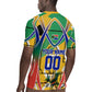Personalized South Africa Football Springbok Rugby Jersey Bafana Bafana Rainbow Nation Flag Colors