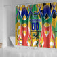 Personalized South Africa Football Springbok Shower Curtain Bafana Bafana Rainbow Nation Flag Colors