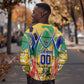 Personalized South Africa Football Springbok Sweatshirt Bafana Bafana Rainbow Nation Flag Colors
