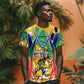 Personalized South Africa Football Springbok T shirt Bafana Bafana Rainbow Nation Flag Colors