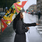 Personalized South Africa Football Springbok Umbrella Bafana Bafana Rainbow Nation Flag Colors