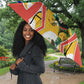 Personalized South Africa Football Springbok Umbrella Bafana Bafana Rainbow Nation Flag Colors
