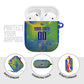 Personalized South Africa Football AirPods Case Springbok Champion Soccer Mascot Protea
