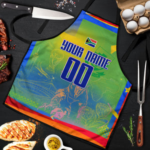 Personalized South Africa Football Apron Springbok Champion Soccer Mascot Protea