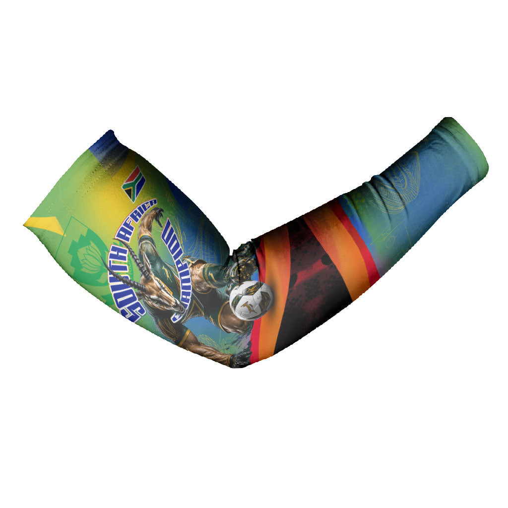 Personalized South Africa Football Arm Sleeves Springbok Champion Soccer Mascot Protea