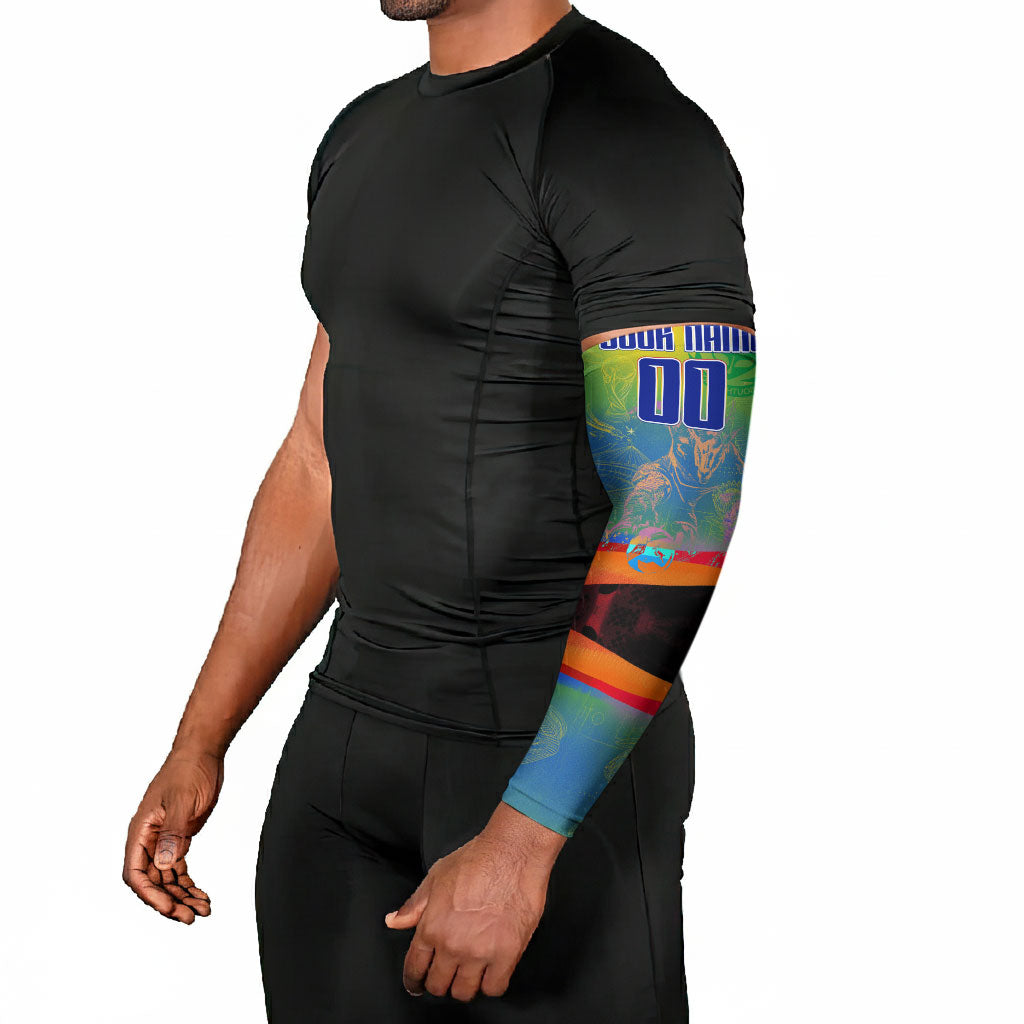 Personalized South Africa Football Arm Sleeves Springbok Champion Soccer Mascot Protea