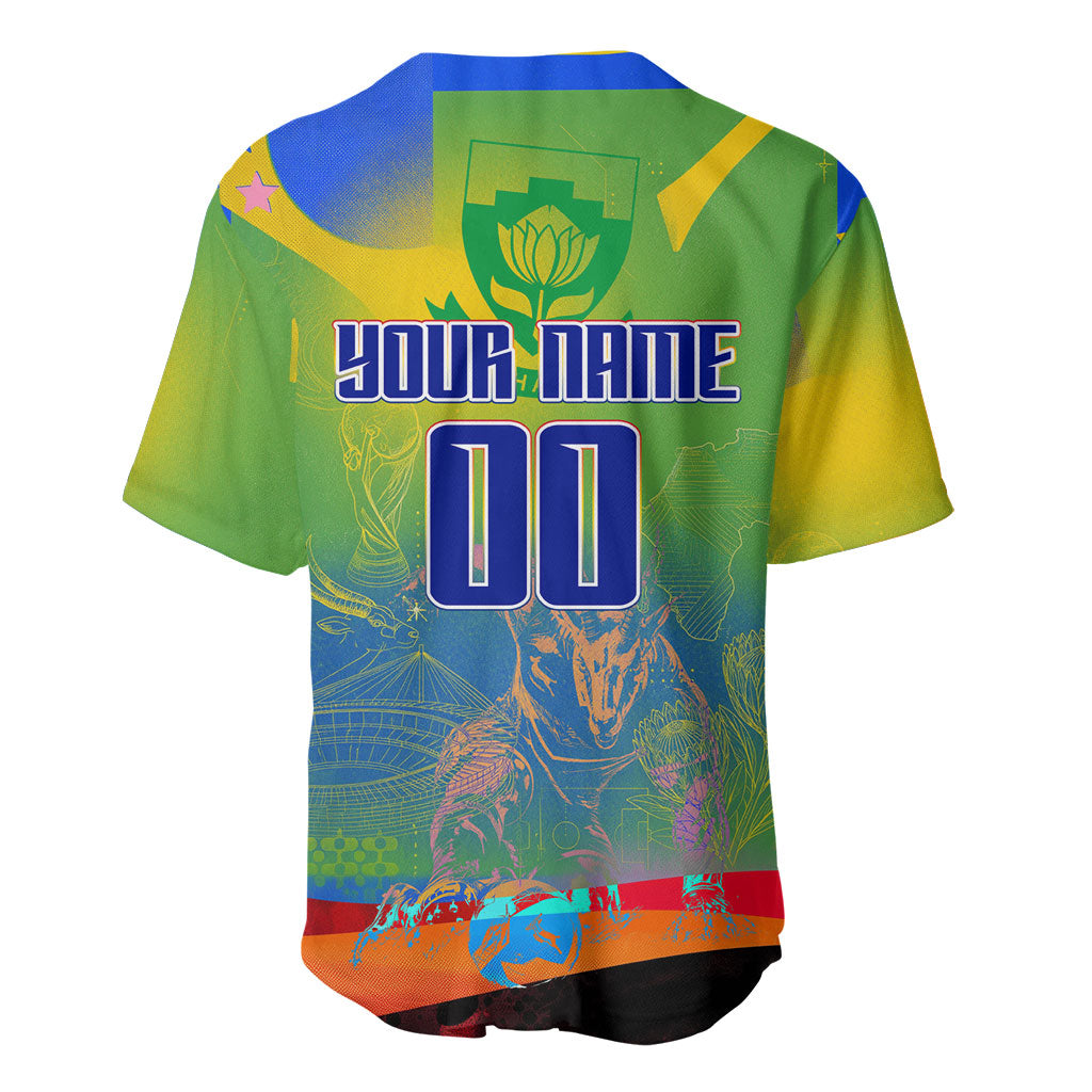 Personalized South Africa Football Baseball Jersey Springbok Champion Soccer Mascot Protea