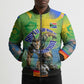 Personalized South Africa Football Bomber Puffer Jacket Springbok Champion Soccer Mascot Protea