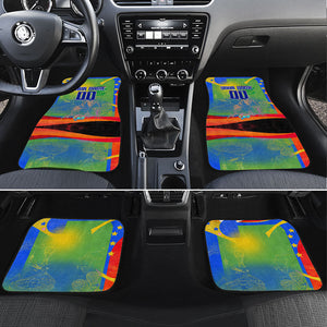 Personalized South Africa Football Car Mats Springbok Champion Soccer Mascot Protea