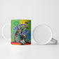 Personalized South Africa Football Ceramic Mug Springbok Champion Soccer Mascot Protea