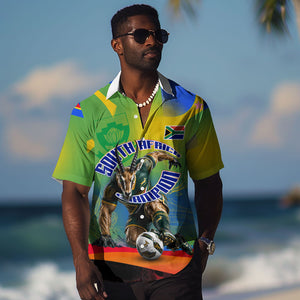 Personalized South Africa Football Hawaiian Shirt Springbok Champion Soccer Mascot Protea