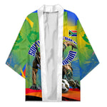 Personalized South Africa Football Kimono Springbok Champion Soccer Mascot Protea