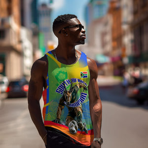 Personalized South Africa Football Men Tank Top Springbok Champion Soccer Mascot Protea