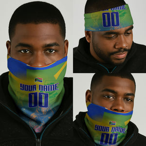 Personalized South Africa Football Neck Gaiter Springbok Champion Soccer Mascot Protea
