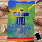 Personalized South Africa Football Puzzle Springbok Champion Soccer Mascot Protea