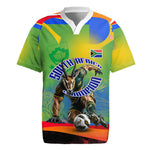 Personalized South Africa Football Rugby Jersey Springbok Champion Soccer Mascot Protea
