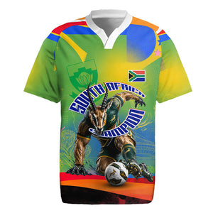 Personalized South Africa Football Rugby Jersey Springbok Champion Soccer Mascot Protea