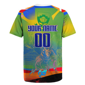 Personalized South Africa Football Rugby Jersey Springbok Champion Soccer Mascot Protea