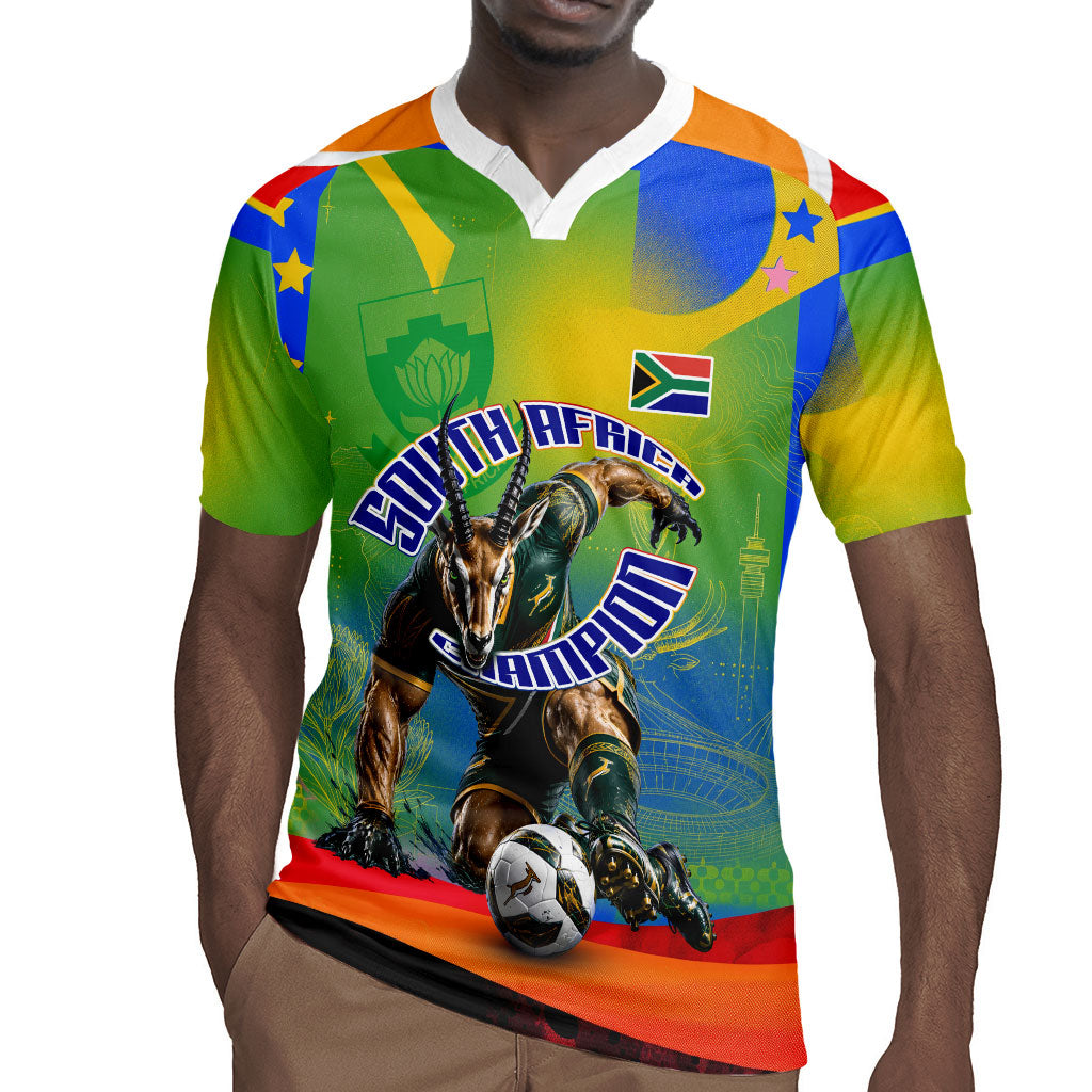 Personalized South Africa Football Rugby Jersey Springbok Champion Soccer Mascot Protea