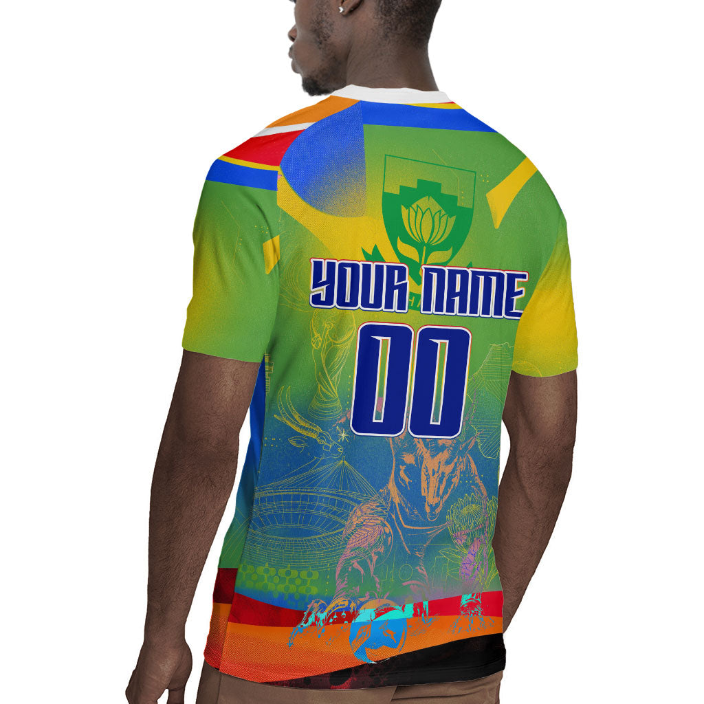 Personalized South Africa Football Rugby Jersey Springbok Champion Soccer Mascot Protea