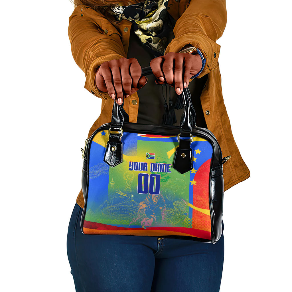 Personalized South Africa Football Shoulder Handbag Springbok Champion Soccer Mascot Protea