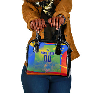 Personalized South Africa Football Shoulder Handbag Springbok Champion Soccer Mascot Protea