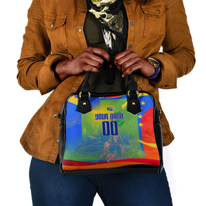 Personalized South Africa Football Shoulder Handbag Springbok Champion Soccer Mascot Protea