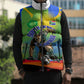 Personalized South Africa Football Sleeveless Puffer Jacket Springbok Champion Soccer Mascot Protea