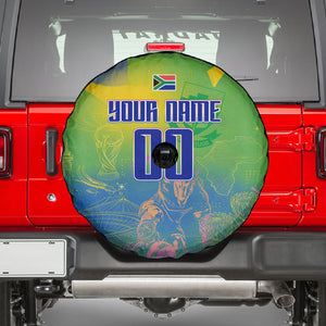 Personalized South Africa Football Spare Tire Cover Springbok Champion Soccer Mascot Protea