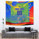 Personalized South Africa Football Tapestry Springbok Champion Soccer Mascot Protea