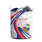 Personalized Haiti Football Trogon Bird Laundry Basket Les Grenadiers National Flag Art Caribbean