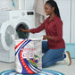 Personalized Haiti Football Trogon Bird Laundry Basket Les Grenadiers National Flag Art Caribbean