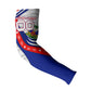 Personalized Haiti Football Trogon Bird Arm Sleeves Les Grenadiers National Flag Art Caribbean