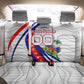 Personalized Haiti Football Trogon Bird Back Car Seat Cover Les Grenadiers National Flag Art Caribbean