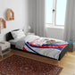 Personalized Haiti Football Trogon Bird Bedding Set Les Grenadiers National Flag Art Caribbean