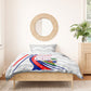 Personalized Haiti Football Trogon Bird Bedding Set Les Grenadiers National Flag Art Caribbean