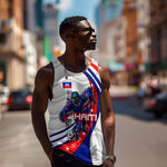 Personalized Haiti Football Trogon Bird Men Tank Top Les Grenadiers National Flag Art Caribbean