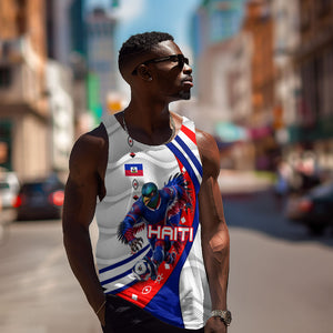 Personalized Haiti Football Trogon Bird Men Tank Top Les Grenadiers National Flag Art Caribbean