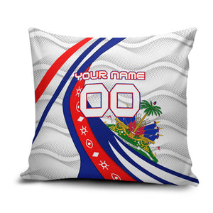 Personalized Haiti Football Trogon Bird Pillow Cover Les Grenadiers National Flag Art Caribbean