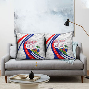 Personalized Haiti Football Trogon Bird Pillow Cover Les Grenadiers National Flag Art Caribbean