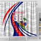 Personalized Haiti Football Trogon Bird Shower Curtain Les Grenadiers National Flag Art Caribbean
