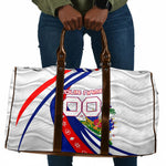 Personalized Haiti Football Trogon Bird Travel Bag Les Grenadiers National Flag Art Caribbean