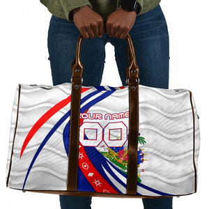 Personalized Haiti Football Trogon Bird Travel Bag Les Grenadiers National Flag Art Caribbean