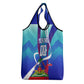 Personalized Haiti Football Grocery Bag Haitian Flag Trogon Bird Mascot