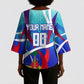 Personalized Haiti Football Kimono Sleeve Blouse Haitian Flag Trogon Bird Mascot