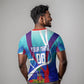 Personalized Haiti Football T shirt Haitian Flag Trogon Bird Mascot