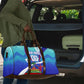 Personalized Haiti Football Travel Bag Haitian Flag Trogon Bird Mascot