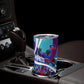 Personalized Haiti Football Tumbler Cup Haitian Flag Trogon Bird Mascot